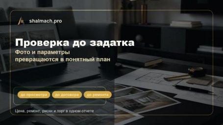 Шалаш помогает увидеть реальную экономику квартиры до покупки